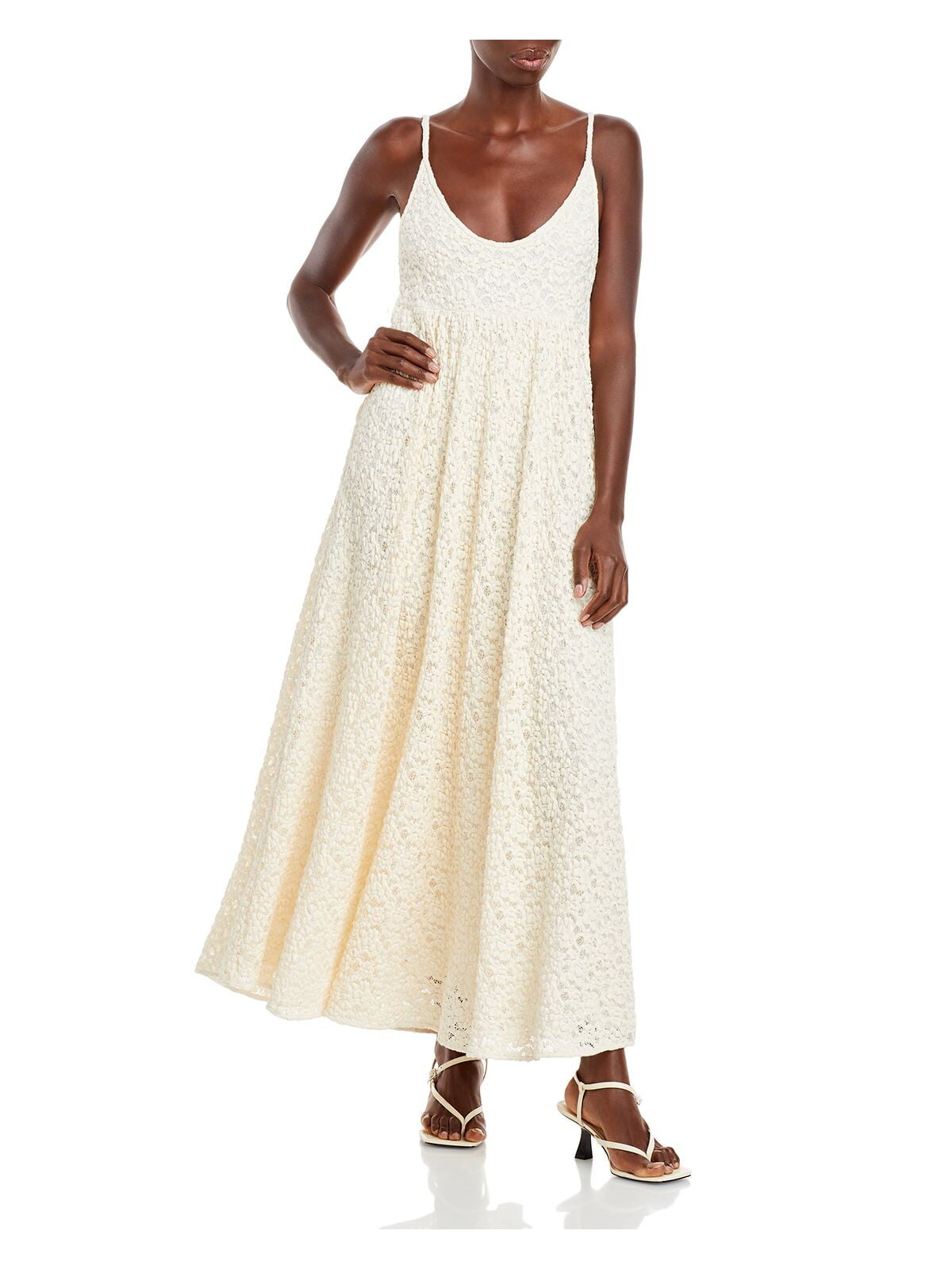 REBECCA TAYLOR Womens Ivory Open Back Textured Lined Sheer Pullover Lace Sleeveless Scoop Neck Maxi Empire Waist Dress M - Walmart.com REBECCA TAYLOR Womens Ivory Open Back Textured Lined Sheer Pullover Lace Sleeveless Scoop Neck Maxi Empire Waist Dress M - Walmart.com