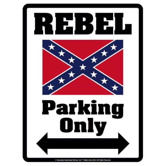 REBEL Parking Only (Sign) - Individual Package - Laminated - 8.5" x 11"