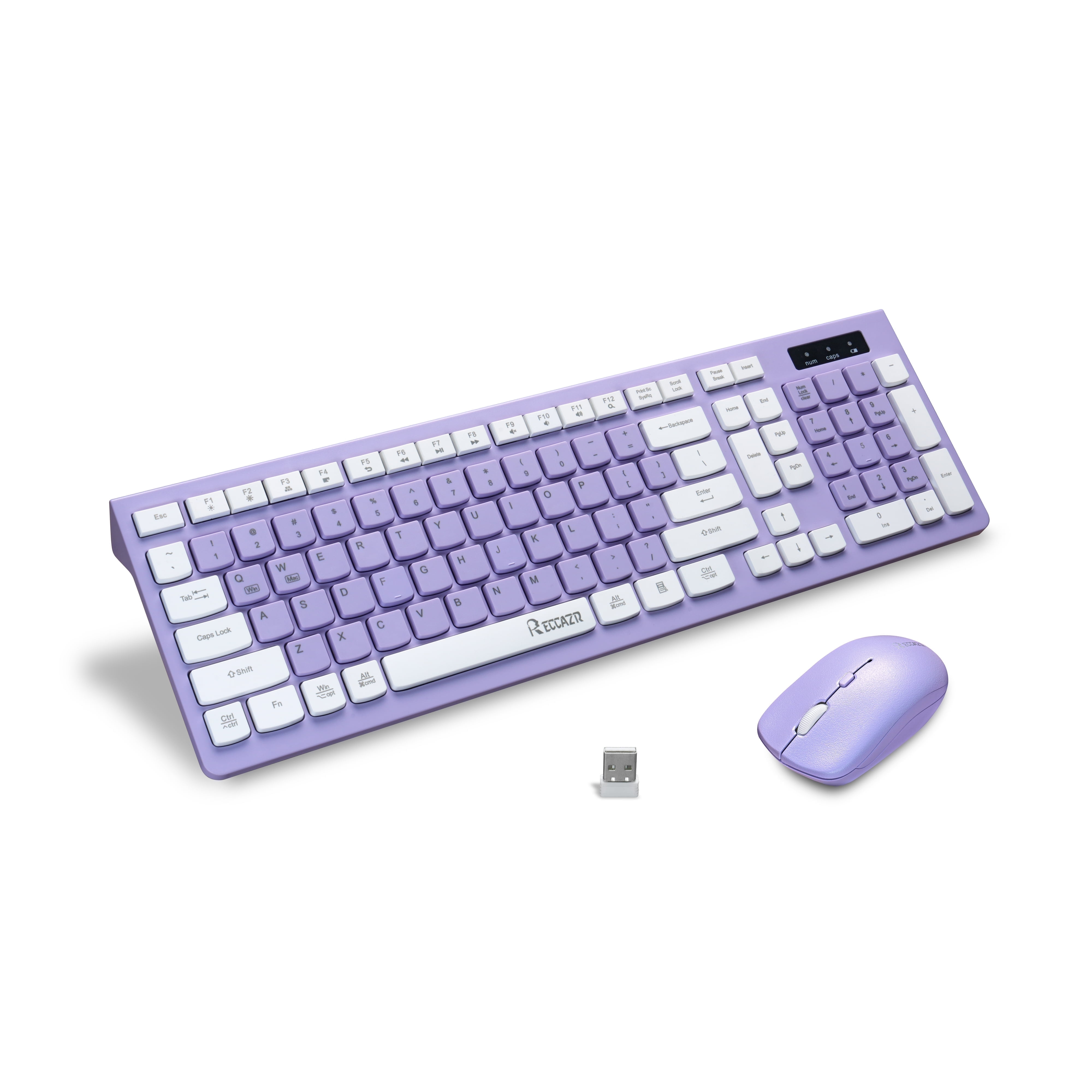 RECCAZR Wireless Keyboard and Mouse Comb…