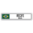 thumbnail image 1 of RECIFE BRAZIL Street Sign Brazilian flag city country road wall gift, 1 of 5