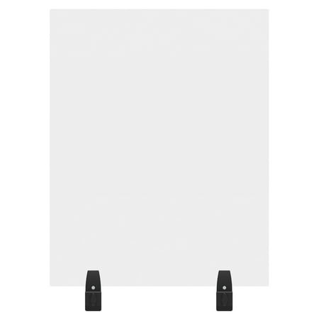 RECLAIM® Acrylic Sneeze Guard Cubicle Wall Extender - 24" x 30" Clamp-On, Clear