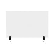 RECLAIM  Acrylic Sneeze Guard Desk Divider - 48" x 30" Clamp-On, Clear