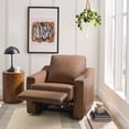thumbnail image 1 of Better Homes & Gardens Allen Push-Button Power Recliner Chair, Cocoa Faux Leather, 1 of 19