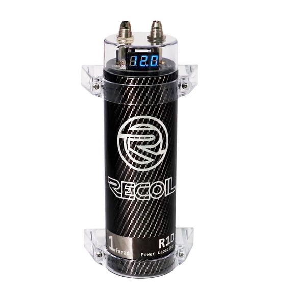 Recoil R1D 1.0 10V Electrolytic Capacitor, with Red Digital Read-Out, 1 Count, 1 Pack
