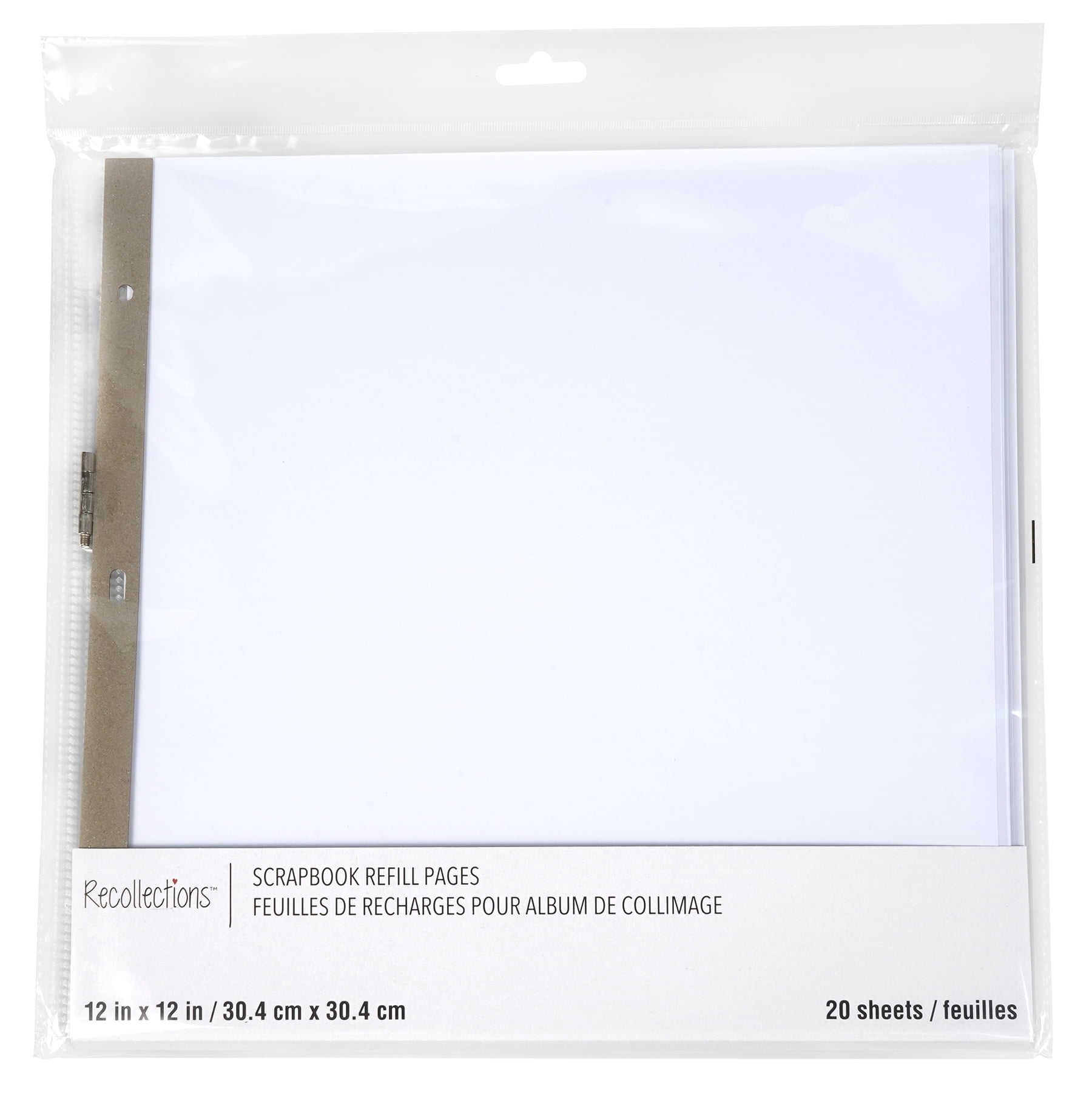 RECOLLECTION 12" x 12" Refill Page Kit 99 Years (20 Pieces)