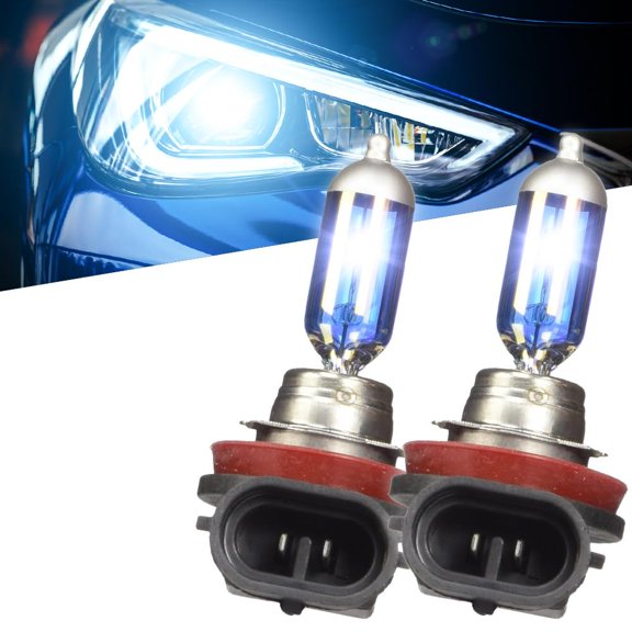 RECON Ultra Bright Xenon Halogen Headlight Bulbs For Car Truck SUV Vehicle High Low Beam 12V - 2 Pack (Platinum Blue, H11)