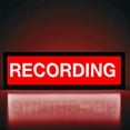 thumbnail image 1 of RECORDING RED RGB LED Neon Lightbox with Remote & APP Control Studio Warning Sign Illuminated Lights Music Sync Timer Setting Signs for Cinema Libraries Cafes Home Company Wall Desk Decor USB Powered, 1 of 5