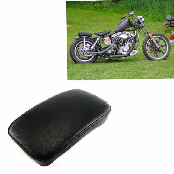RECTANGULAR PILLION PASSENGER PAD SEAT 6 SUCTION CUP FOR HARLEY CRUISER CHOPPER