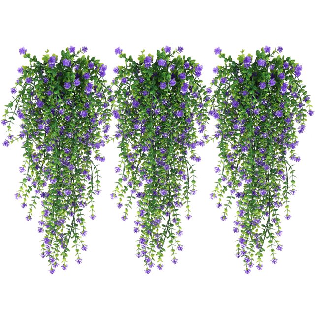 RECUTMS Artificial Hanging Plants 4pcs 33Inch Faux Eucalyptus