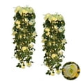 thumbnail image 1 of RECUTMS Artificial Plants Hanging 2PCS 3.3Ft Artificial Hanging Plant Artificial Flowers Vines Wedding (White), 1 of 9