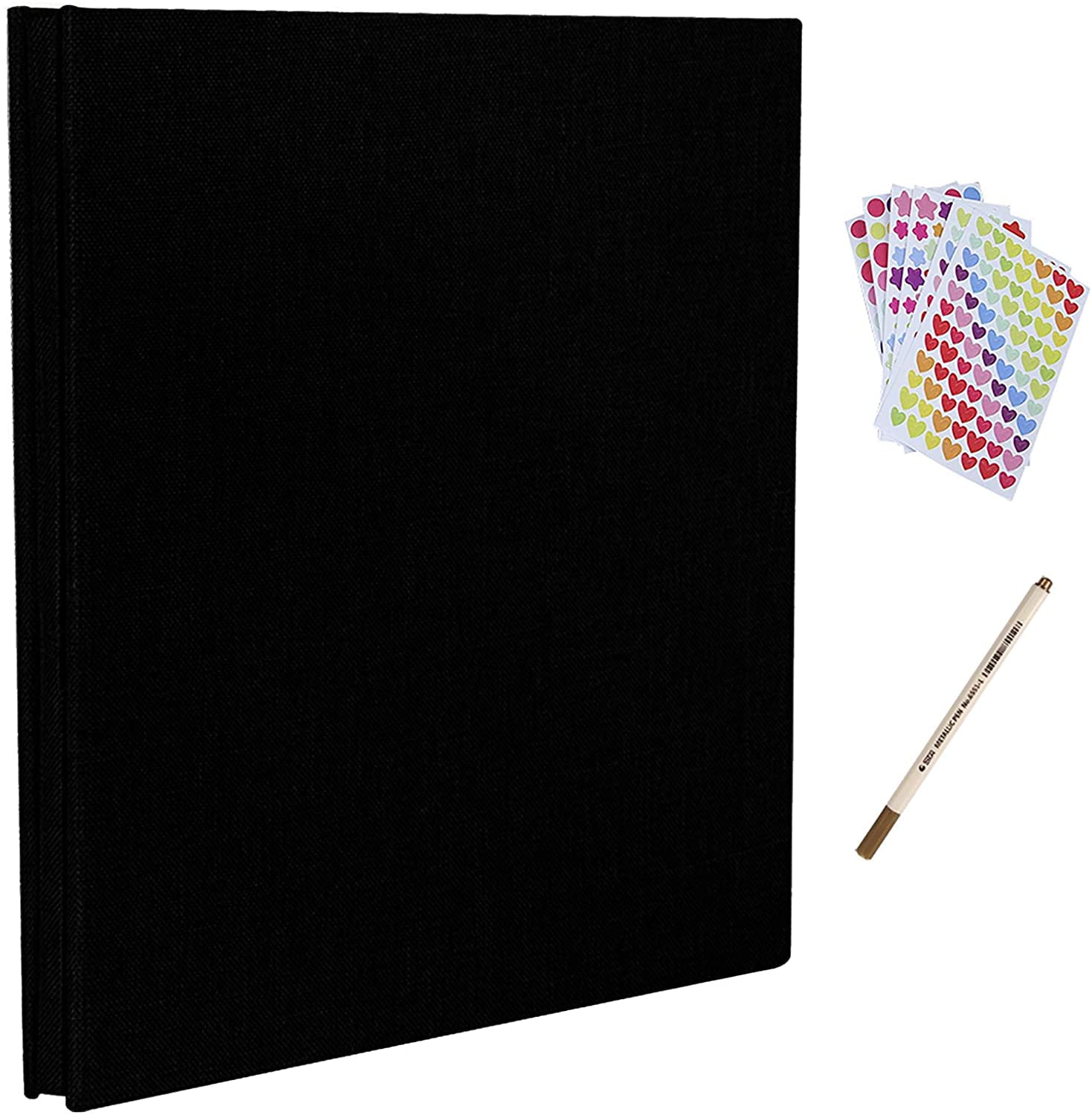 Self-Adhesive Photo Album 60 Black Pages and Photo Album 4x6 Photos Hold  402 Pockets with Memo