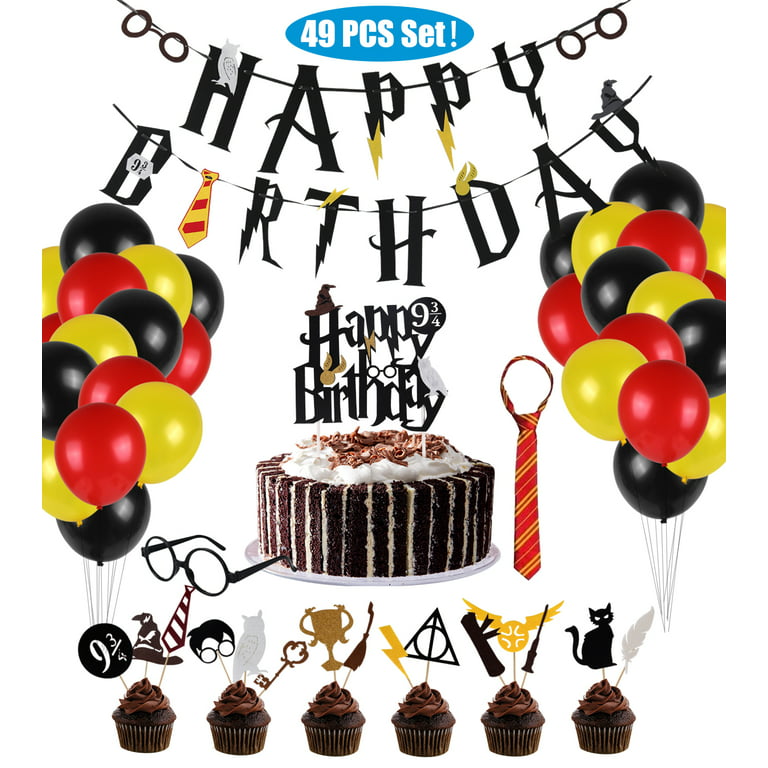 Harry Potter Theme Birthday Party Decoration Items 56Pcs Combo Kits Banner,  Balloons, Cake Toppers for Kids Birthday Party Decoration Items / Boys Birthday  Decoration - Party Propz: Online Party Supply And Birthday