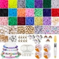 thumbnail image 1 of RECUTMS Jewelry Making Kit 1 Packs ,4800 Pcs DIY Clay Bead Kit for Bracelets Making Gift, 1 of 8