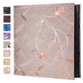 thumbnail image 1 of RECUTMS Photo Albums 4x6 Pictures 600 Pockets PU Leather Cover 5 per Page Memory Book for Wedding Baby Family Album (Champagne Pink), 1 of 8