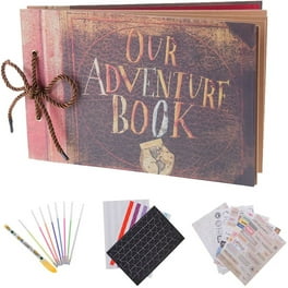 Buy My Adventure Book Scrapbook Photo Album 11.6”x7.5” inches 40 Sheets  with 10 sheets Refill Pages 5 Postcards and 2 Photo Corner Stickers Online  at desertcartEGYPT