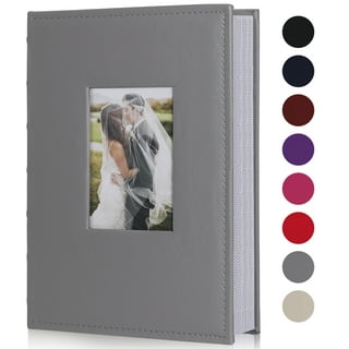 Large Padded Photo Album Magnetic Self-Stick 3 Ring Photo Album, 50 Double  Sided Photo Mounting Sheets (100 Pages), by Better Office Products, 11.5 x  12 with 2.5 Spine (Chic Gray) 