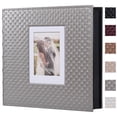 thumbnail image 1 of RECUTMS Photo Album 4x6 5x7 8x10 Photos DIY Scrapbook 30 Pages Black Inner Button Grain Leather Scrap Photo Book Baby Family Wedding Handmake Picture Book(Gray), 1 of 9