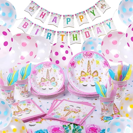RECUTMS Birthday Party Decorations Supplies , for Boys and Girls Family Reunion ,Birthday Party