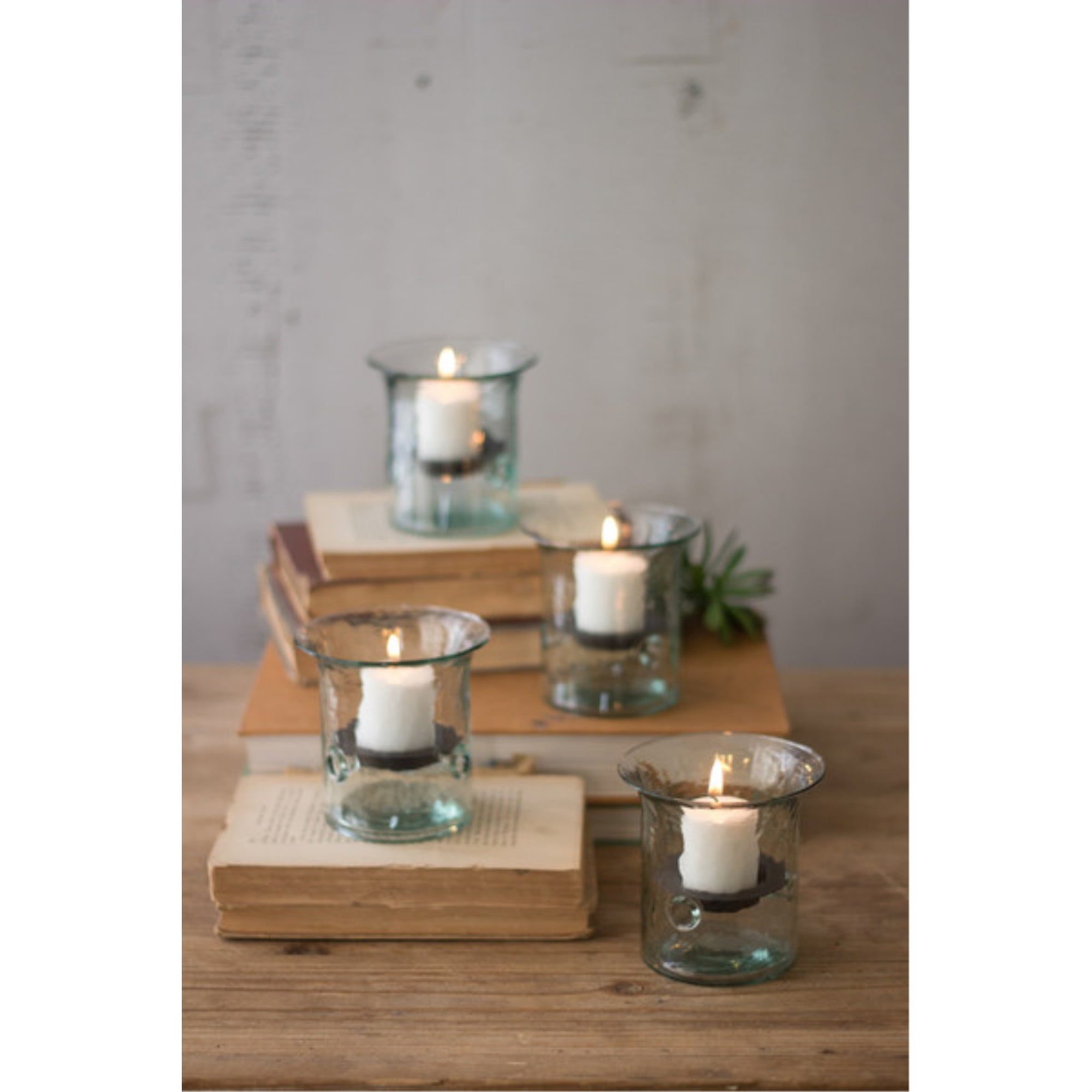 Recycled Glass Votive Candle Holder