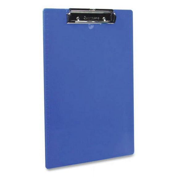 RECYCLED PLASTIC CLIPBOARD, 0.5" CLIP CAPACITY, HOLDS 8.5 X 11 SHEETS, COBALT | Bundle of 10 Each