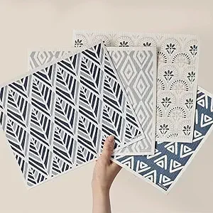RECYCO Swedish Dishcloths for Kitchen | 4 Pack Oversized Washable Dish Rags | Large Cellulose Reusable Cleaning Paper Towels | Absorbent Counter Dish Cloth Sponge XL Kitchen Wipes, 12" L x 10" W