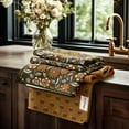 thumbnail image 1 of RECYCO Waffle Kitchen Towel Set of 2 - Quick Dry Microfiber Sustainable Dish Towels - Ultra Absorbent Reusable Cleaning Tea Towels - Lightweight Hand Towels,16”x 28”, Amber Flora, 1 of 7
