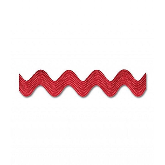 RED 1/2" MIDDY RIC RAC