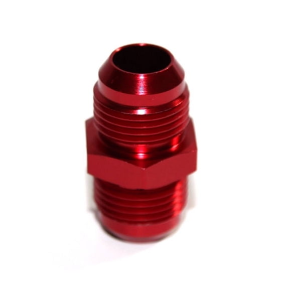 RED 10AN AN-10 Male Thread Straight Aluminum Anodized Fitting Adapter