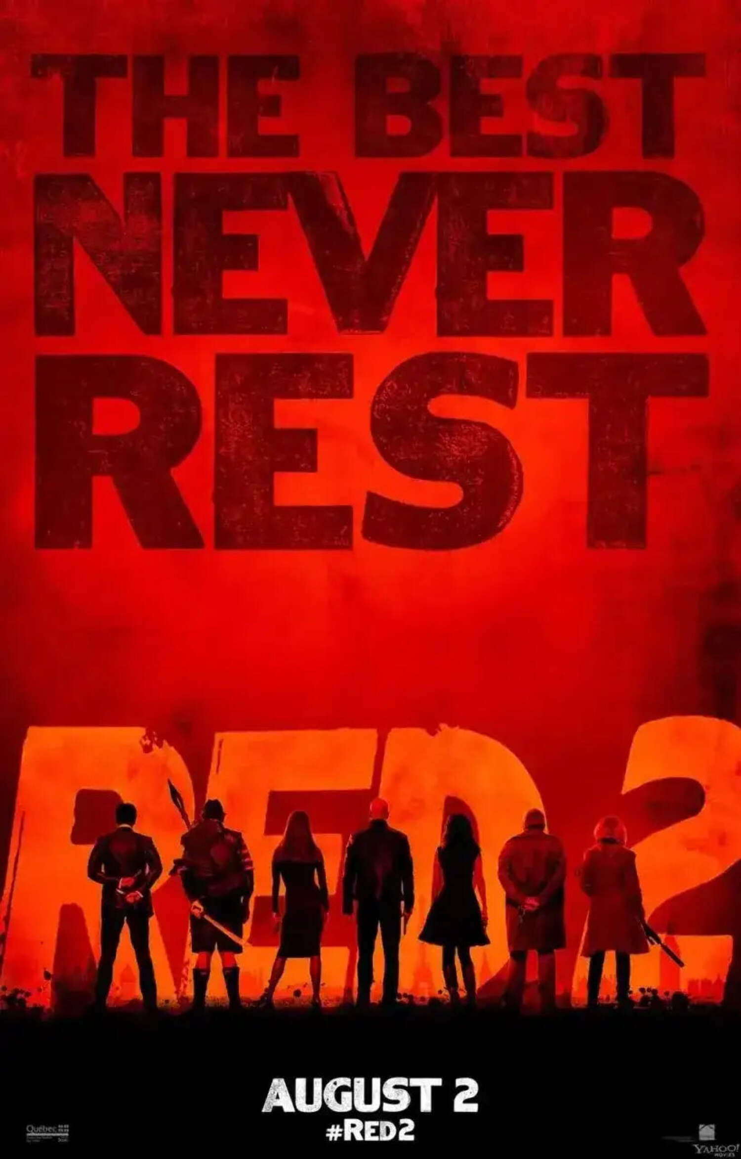 RED 2 movie 2013 SDCC mini poster Bruce Willis Helen Mirren Anthony ...