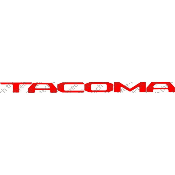 RED 2016 Toyota Tacoma Tailgate Insert Letters Decal Vinyl Stickers Decals