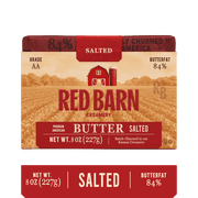 Red Barn Creamery, Premium Salted Butter, 8oz Brick