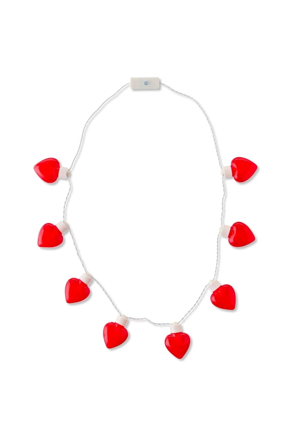 Light-Up Hearts Necklaces, Red, Valentine's Day by Way To Celebrate