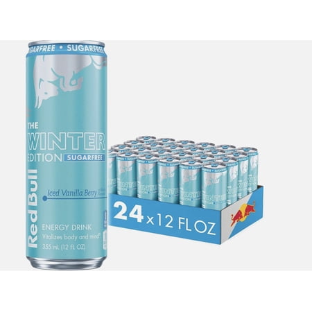 RED BULL, 24 PACK, 12 oz cans, Winter Edition, Sugarfree, SHIPS FAST IN HAND