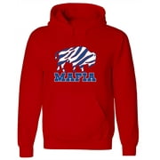 RED Bills Mafia Josh Allen Zubaz Logo Hooded Sweatshirt ADULT
