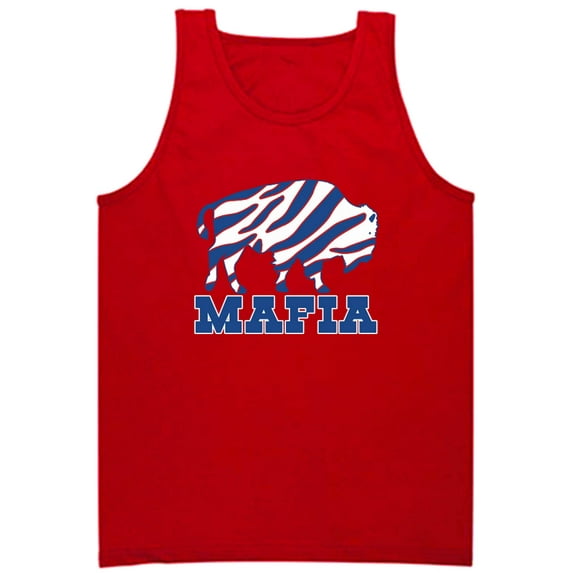 RED Bills Mafia Josh Allen Zubaz Logo Tank Top ADULT