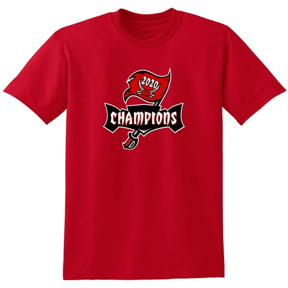 RED Buccaneers Champs Logo Super T-shirt YOUTH MEDIUM
