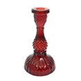 thumbnail image 1 of Small Red Glass Christmas Taper Candle Holder, 6.5", by Holiday Time, 1 of 2