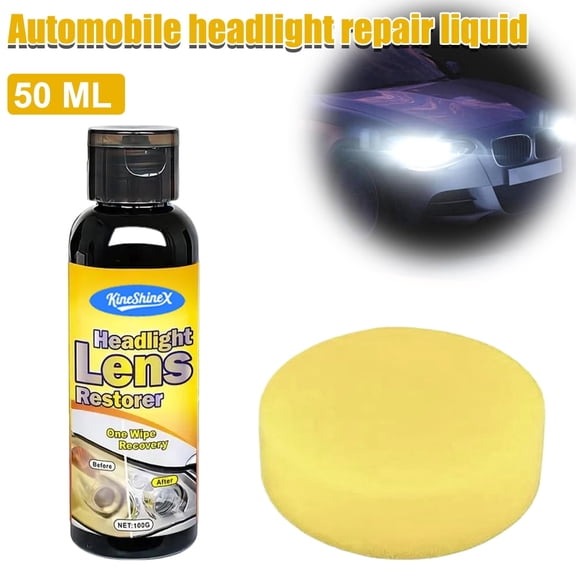 Car Headlight Repair Fluid Car Lamp Crystal Plating Refurbishment Repair Agent Tool Car Headlight Coating Refurbishment Repair Agent 50ml 1pcs