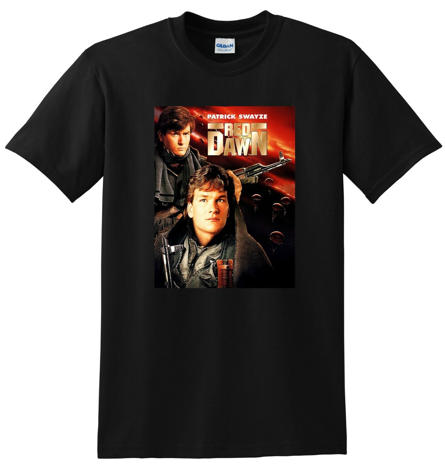 RED DAWN T SHIRT 4k bluray dvd cover 1984 SMALL MEDIUM LARGE or XL