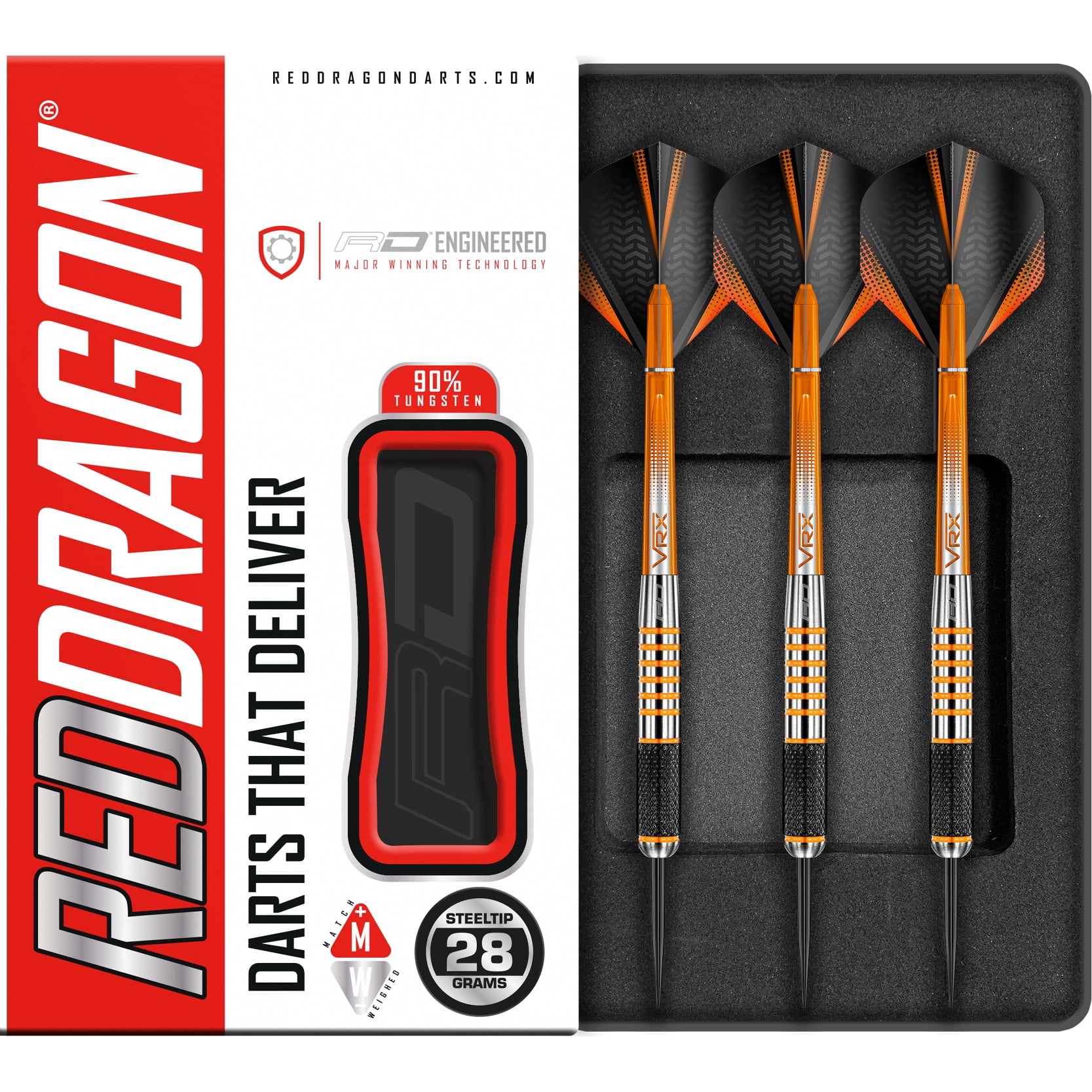 RED DRAGON - Amberjack 9: 28 Gram Tungsten Darts Set