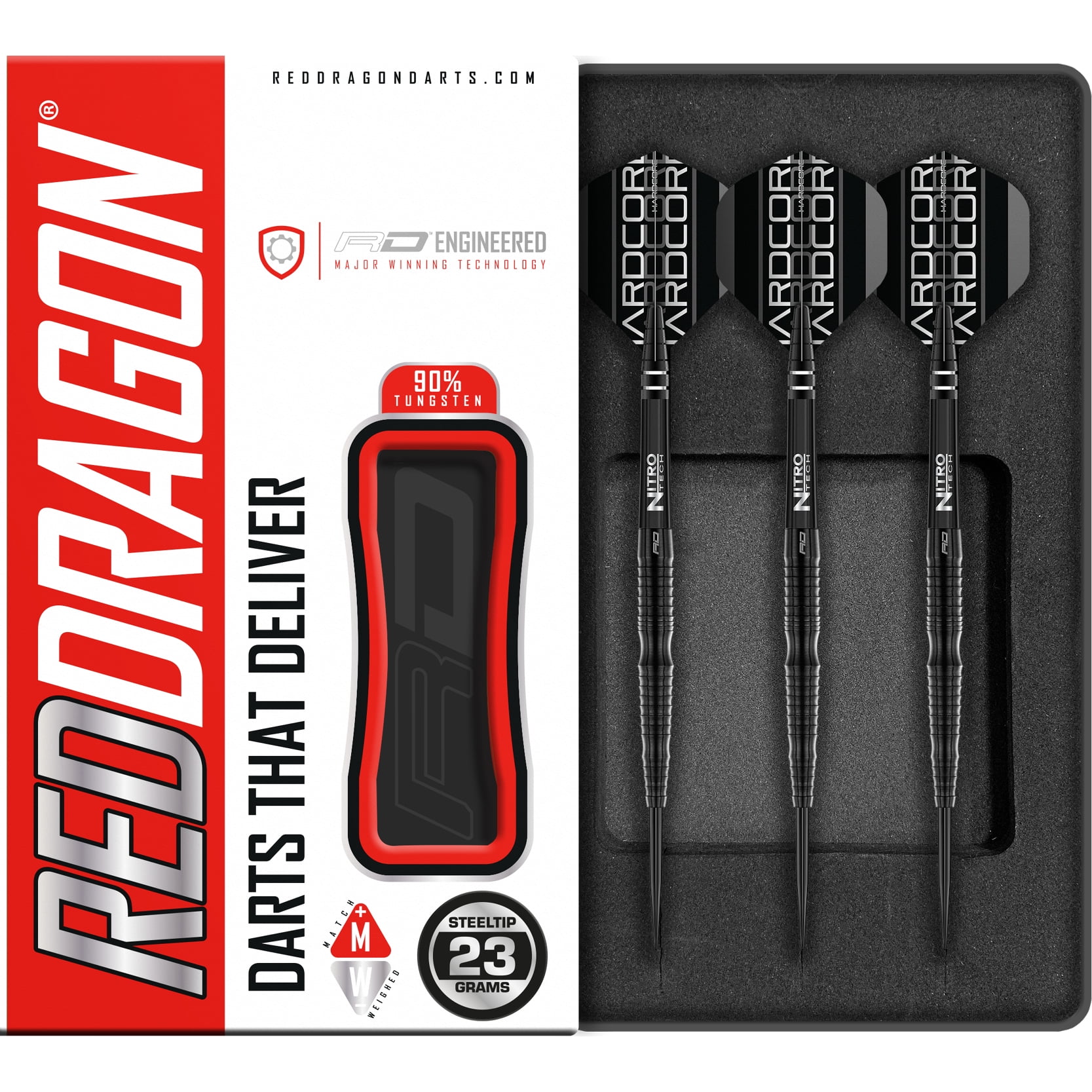 red dragon ハードダーツ バリーベイツ 23g RED DRAGON - Raider Red 23 Gram Tungsten Professional Darts