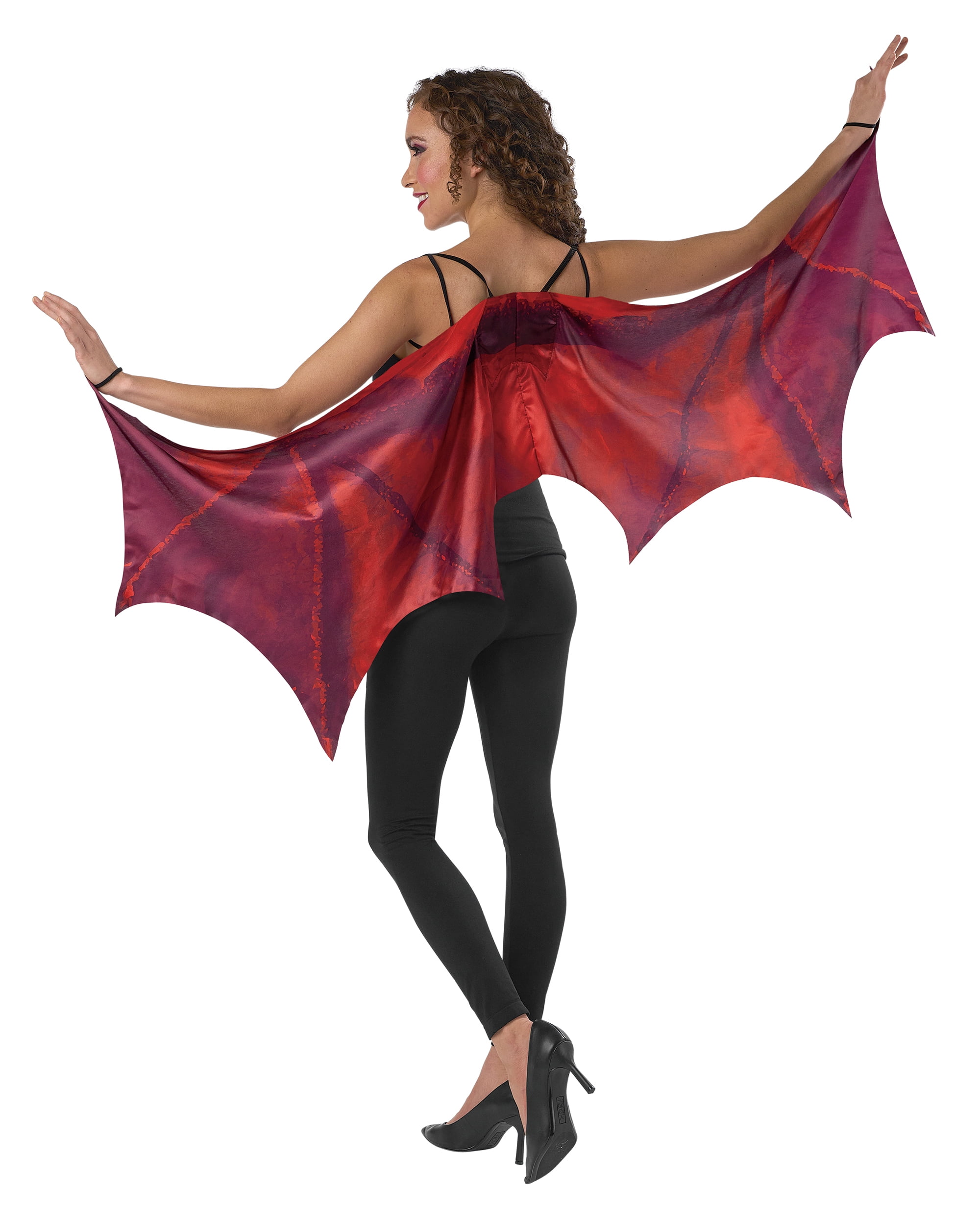Dragon Wings, Red, Halloween Costume Accessory for Adults, by Way to Celebrate