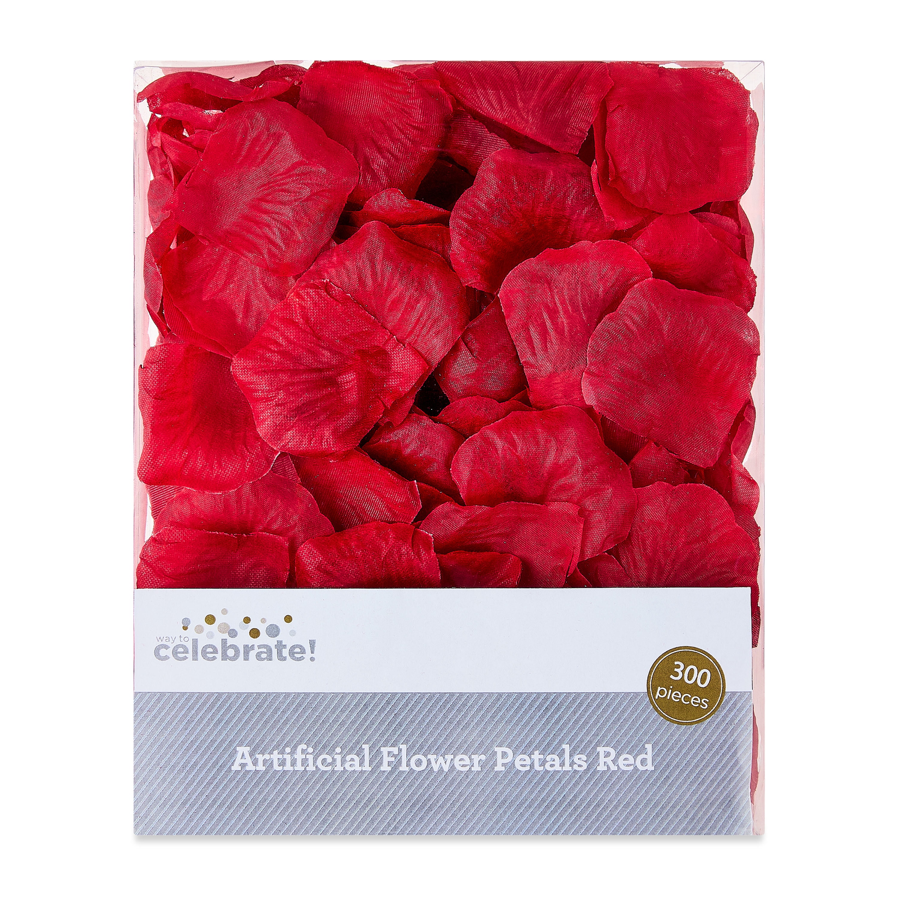 Red Artificial Rose Petals, 300 Pieces, by Way To Celebrate