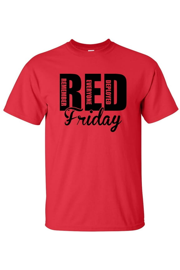 RED FRIDAY Remember Everyone Deployed Short Sleeve T-Shirt