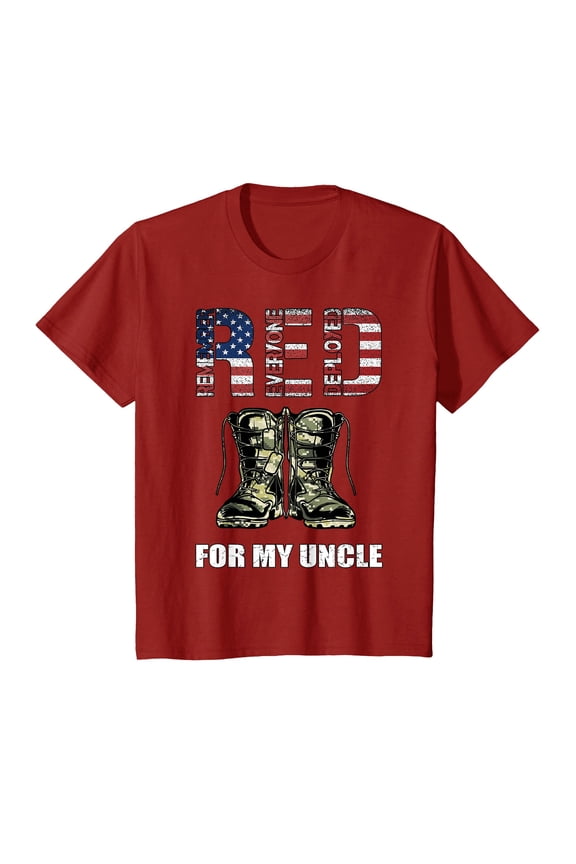 RED Friday For My Uncle Remember Everyone Deployed T-Shirt