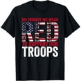 thumbnail image 1 of RED Friday Remember Everyone Deployed Military Troops Support Flag Graphic Tee, 1 of 6