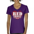 thumbnail image 1 of RED Friday Remember Everyone Deployed Women's V-Neck T-shirt Until They All Come Home Military US Flag American Patriot Tee, 1 of 7