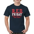 thumbnail image 1 of RED Friday Until They All Come Home T-shirt Remember Everyone Deployed US Military Day American Patriot Men's Tee, 1 of 7