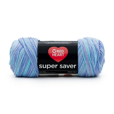 Red Heart® Super Saver™ #4 Worsted Acrylic Yarn, Ocean 5oz/142g 236yd