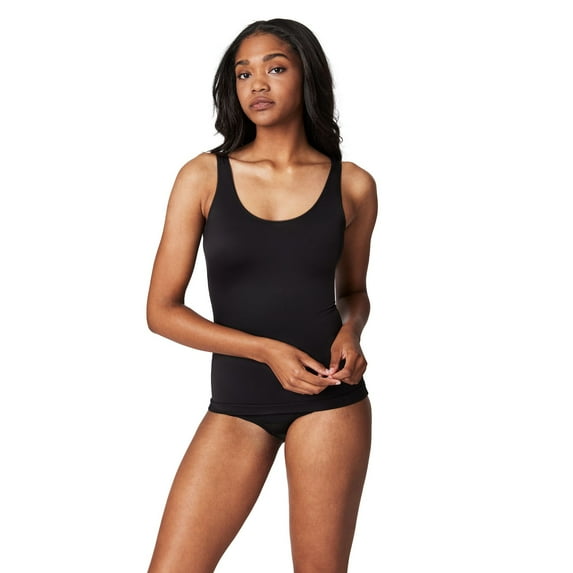 RED HOT by SPANX® Women's Light Control Shapewear Primers Tank Top 10163R Color: Black Size: SMALL